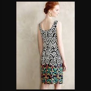 Anthropologie Kachel Glasswork Shift Dress